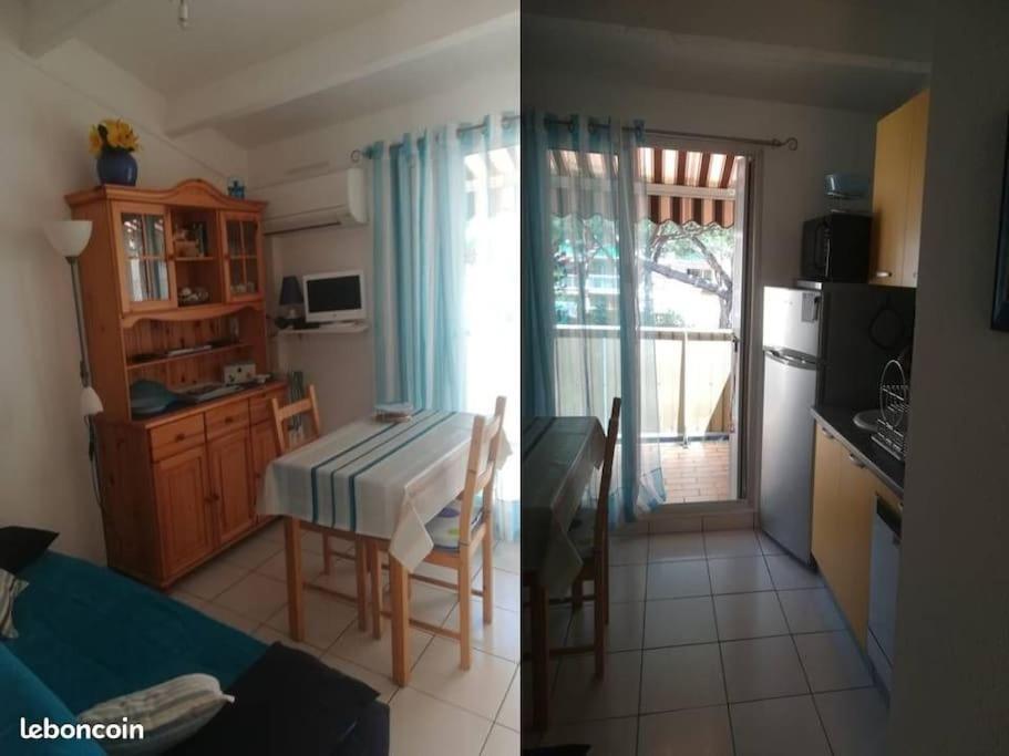 Cap D'Agde Studio Cabine 6 Pers. + Terrasse + Parking Prive + Clim Bagian luar foto